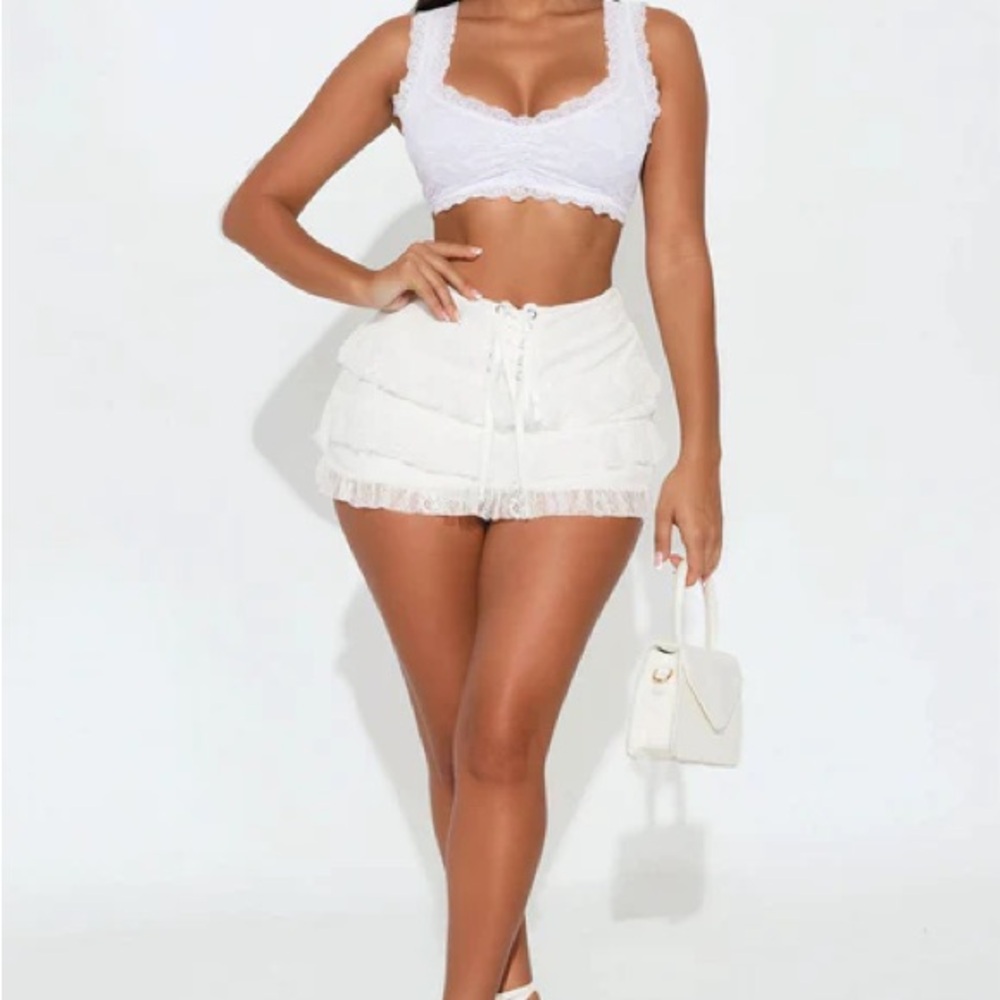 White Lace Skirt
